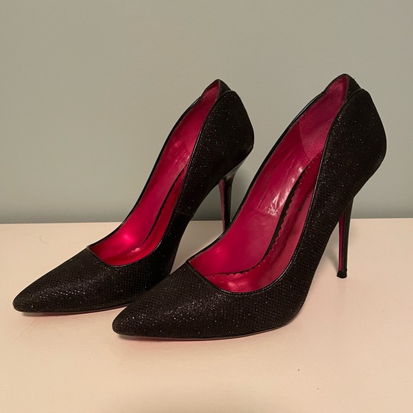 Black Sparkly Barbie Heels - Picture 2 of 4